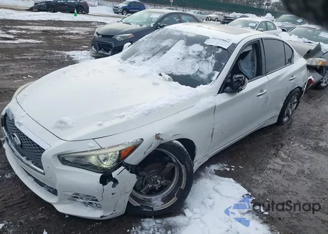 2015 Infiniti Q50 Premium from USA, damaged, VIN JN1BV7AR3FM415396